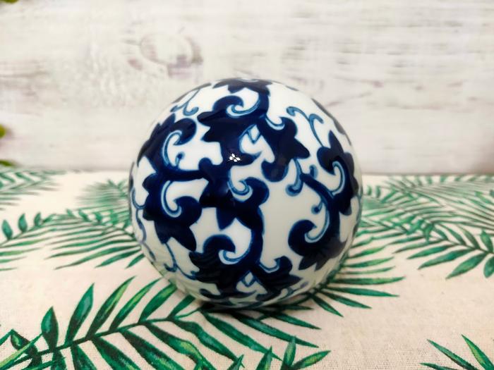 Gambar Keramik Pajangan Bola2 Keramik - Biru Muda dari Tio Meinar Ceramic undefined Tokopedia