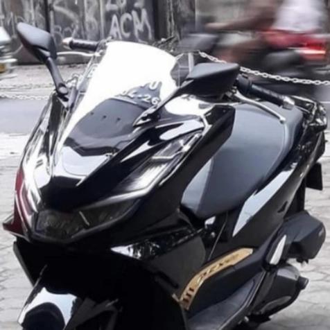 Gambar visor/windshield plus spion variasi pcx 160 - Putih dari LKM motor sport undefined Tokopedia