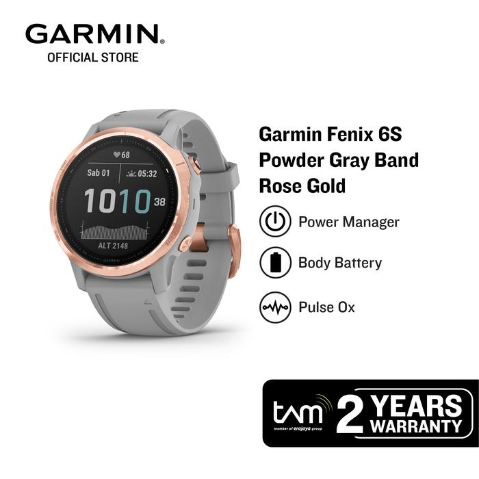 Jual Garmin Fenix 6S Rose Gold-tone with Powder Gray Band - Jakarta Utara -  Garmin Official Store | Tokopedia