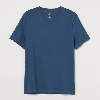 Jual H\u0026M Cotton V Neck T-shirt Regular 