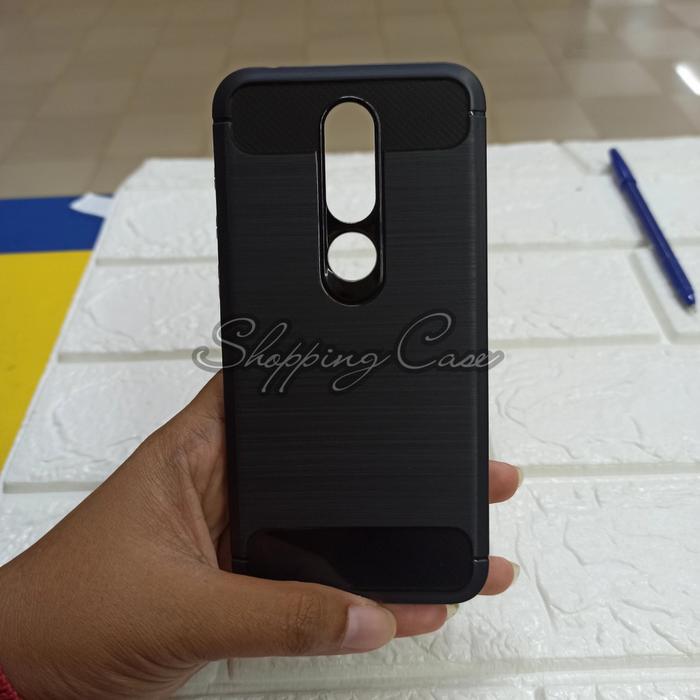 Gambar NOKIA X6/6.1 PLUS CASE SLIM FIT CARBON SOFT CASE FIBER MULTI IPAKY - Hitam dari MANDIRIACCESORIES undefined 5 Tokopedia