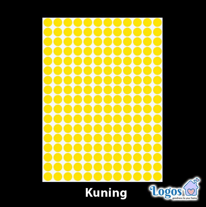 Gambar Stiker bulat sticker dot sticker edukasi anak aktivitas montessori - Kuning, d 1cm dari Logos undefined Tokopedia