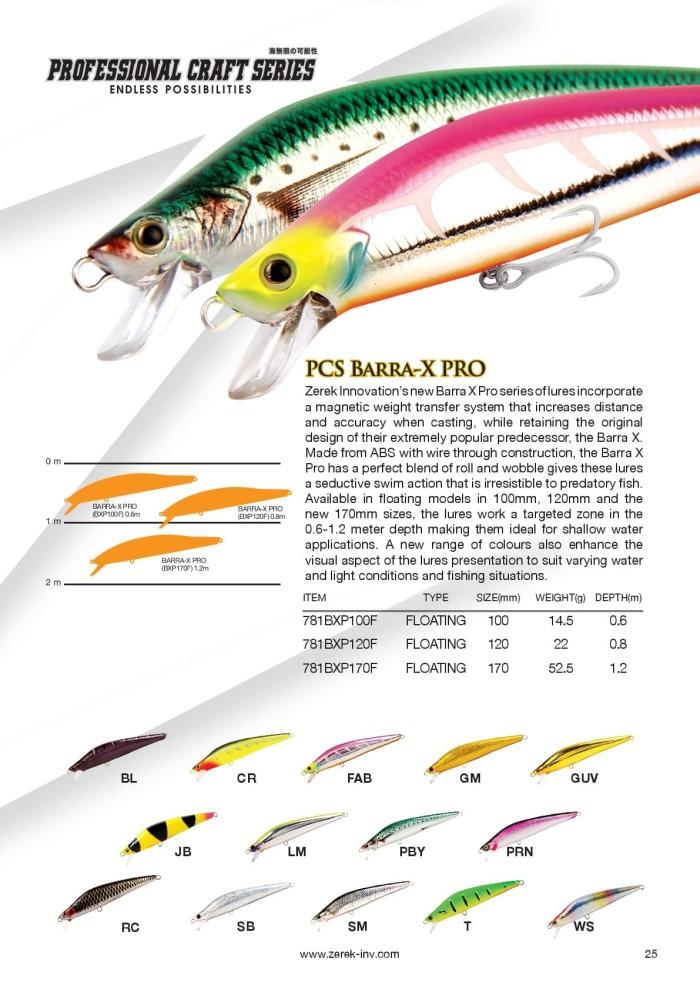 Gambar Zerek BARRA-X PRO Floating Lure 100mm 14.5g - Umpan Pancing Minnow - BL dari Fishing zone undefined Tokopedia