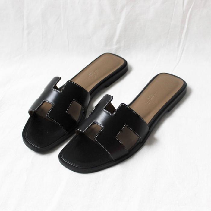 Jual Original - Hermes Oran Sandals Black size 36 37 38 39 40 Sendal -  Jakarta Barat - SHOP LUSSO | Tokopedia