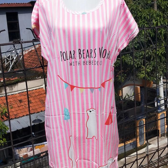 Gambar Lelang Daster Baju Tidur Import Wanita fit standard sampai jumbo - 7.Polar Pink dari Nano Branded Kids undefined Tokopedia