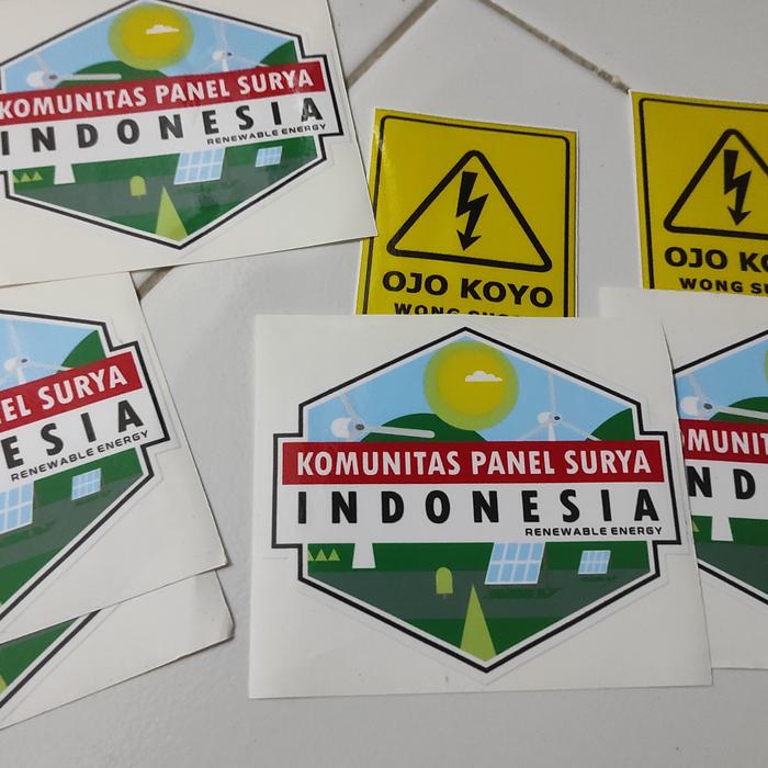 Stiker REI Komunitas Panel Surya Renewable Energy Indonesia - Stiker REI