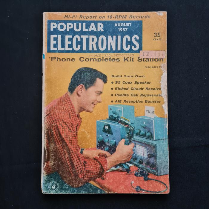 Gambar Majalah Jadul Kuno - POPULAR ELECTRONICS - August 1957 dari MRG Records undefined Tokopedia