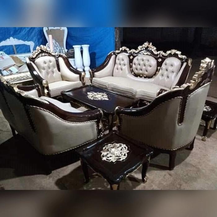 Gambar Kursi tamu ganesa jambu, kursi tamu sofa jati, kursi jati ganesa murah dari VIRGO JATi FURNITURE undefined Tokopedia