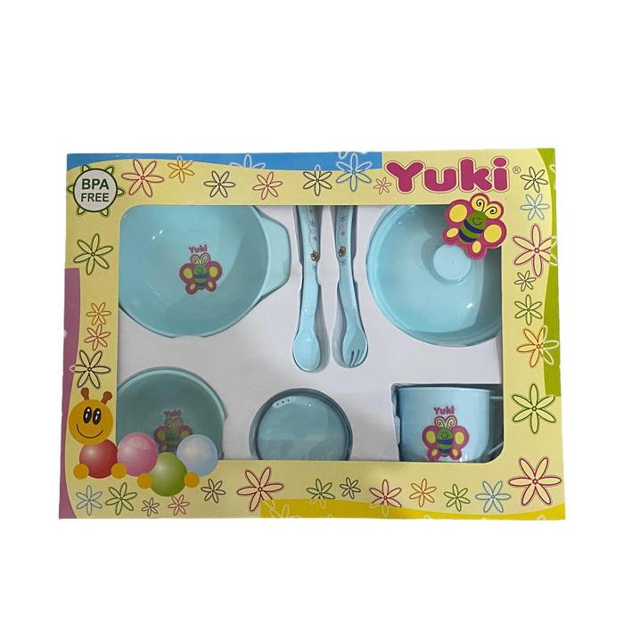 Gambar YUKI Gift Baby / Feeding Set Alat Makan - Set Alat Makan Bayi - Biru dari Yuki Baby Official Shop undefined Tokopedia