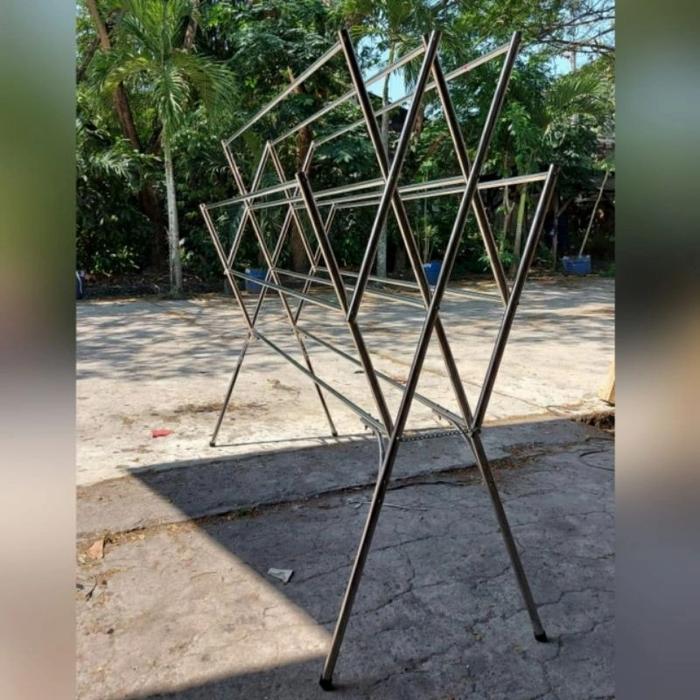 Gambar Jemuran Baju Pakaian Stainless Steel - 12180 dari sparkling furniture undefined Tokopedia