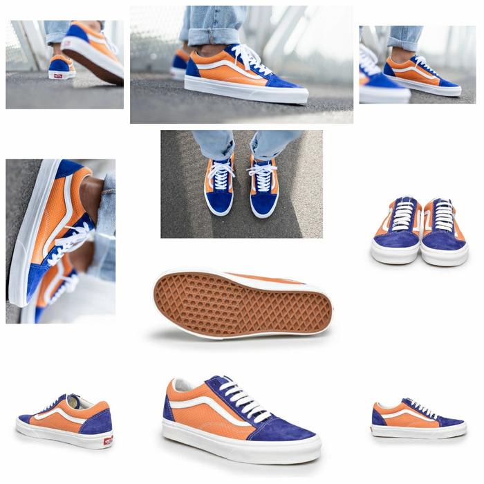 Gambar Sepatu Sneakers Vans OldSkool Original P&C Blue Apricot VN0A4U3BWTJ - Royal Blue, 40.5 dari TheShopShopOriginal undefined Tokopedia