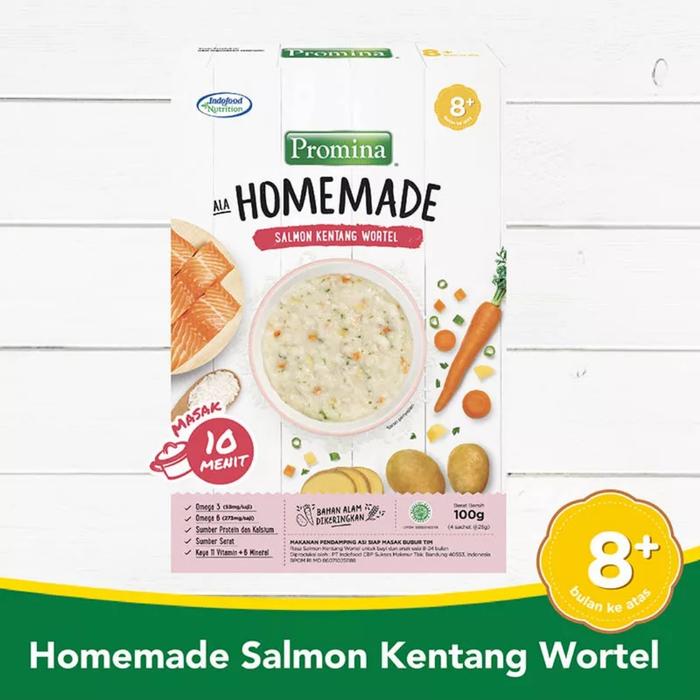 Gambar Promina HOMEMADE Salmon Kentang/ Ayam Brokoli Bubur Instan ala Rumahan - Salmon dari Sakura Baby Kids undefined Tokopedia