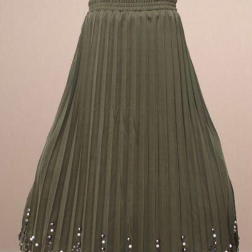 Gambar yafat id. Rok plisket anak Premium. Laser Mutiara fashion. - Army, S dari Yafat. id undefined Tokopedia