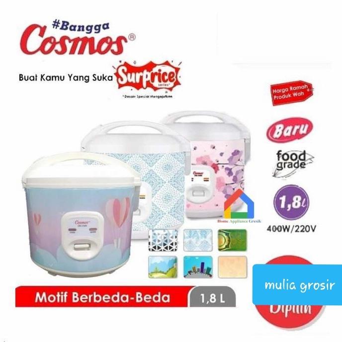 Gambar Magic Com Cosmos Anti Lengket 1.8L CRJ 3305 / Penanak Nasi Cosmos 1.8L - Random, +bubble dari mulia grosir88 undefined Tokopedia