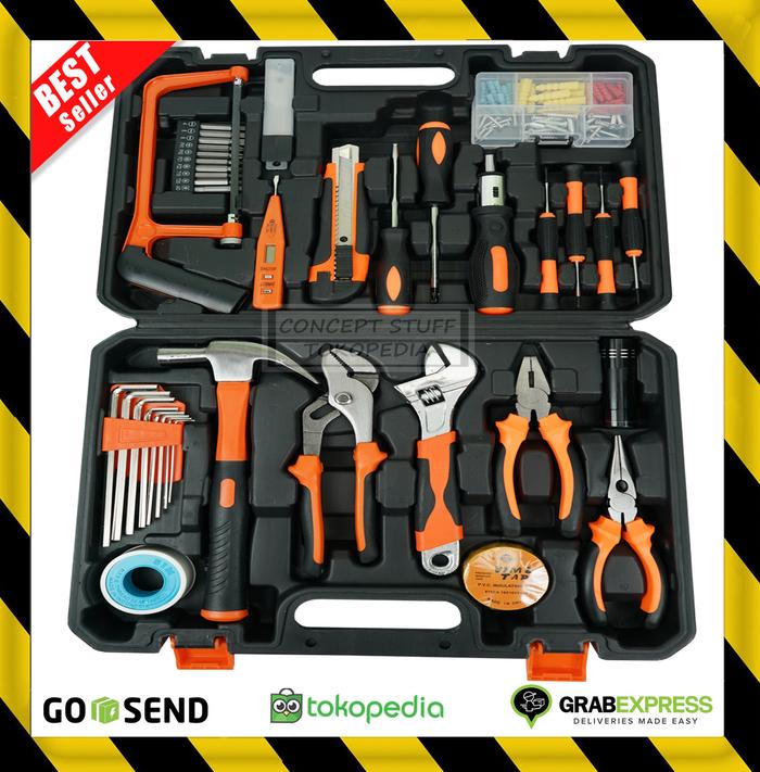 Gambar HAND TOOLSET TOOLS TOOLBOX KIT SET 102 PCS NOT TEKIRO STANLEY KRISBOW dari Concept Stuf undefined Tokopedia