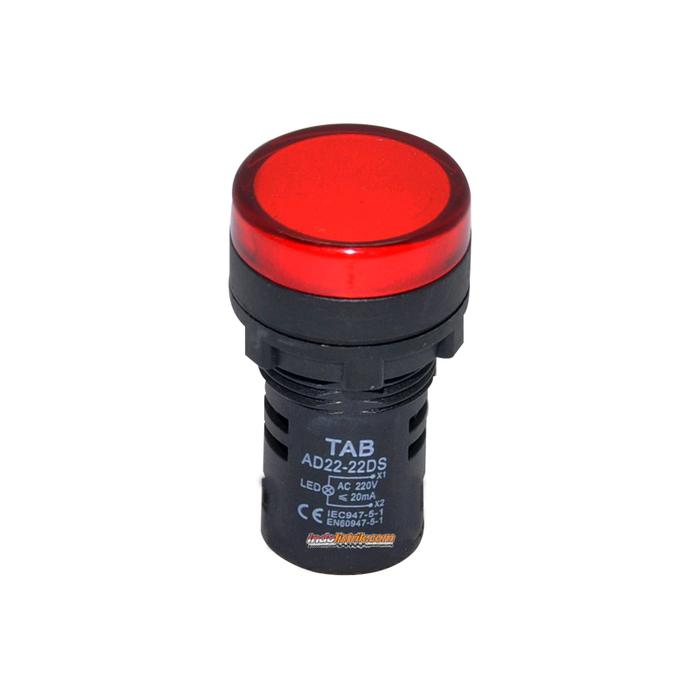 Gambar Pilot Lamp LED 22mm 220V AC AD22 - 22DS TAB - Lampu LED ASLI - Merah dari INDOLISTRIK OFFICIAL undefined Tokopedia