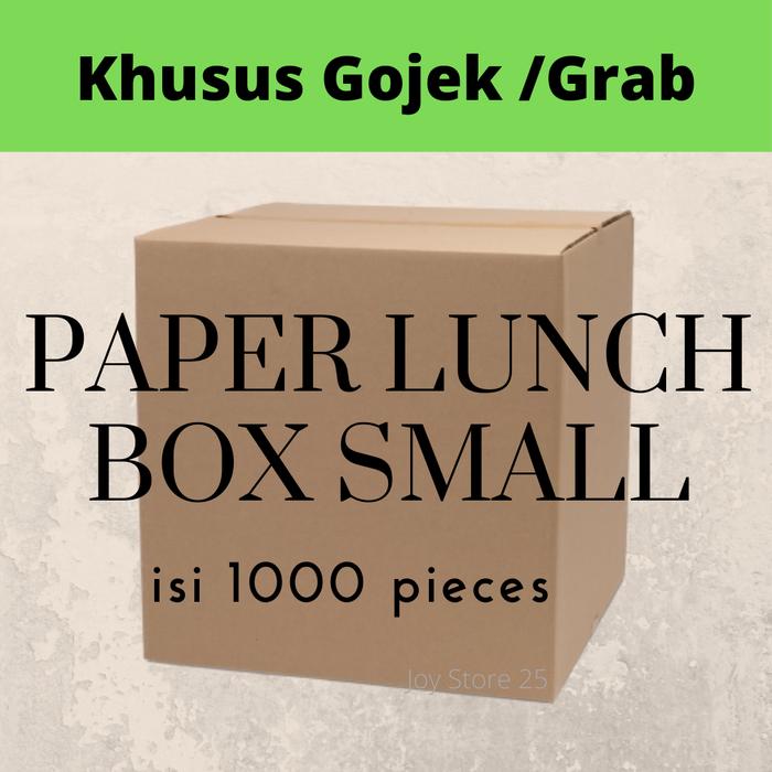 Gambar 1 DUS PAPER LUNCH BOX SMALL / KECIL isi 1000 pieces dari Joy Store 25 undefined Tokopedia