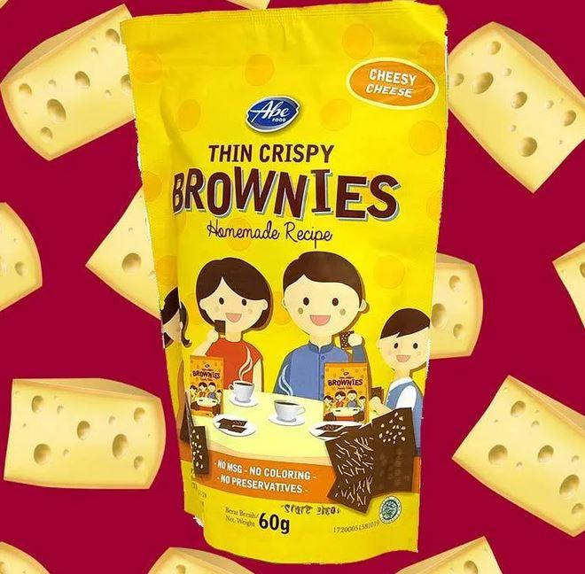 Gambar ABE THIN CRISPY BROWNIES 60GR - CHEESY CHEESE dari Willowbabyshop undefined Tokopedia