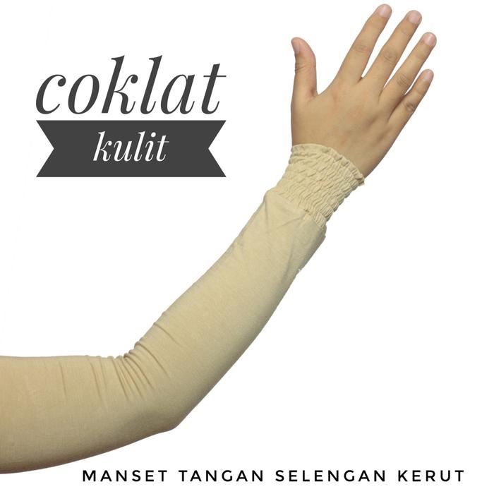 Gambar Manset Tangan Selengan Kerut - Coklat Kulit dari House Of Seas undefined Tokopedia