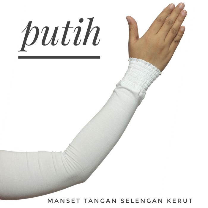 Gambar Manset Tangan Selengan Kerut - Putih dari House Of Seas undefined Tokopedia
