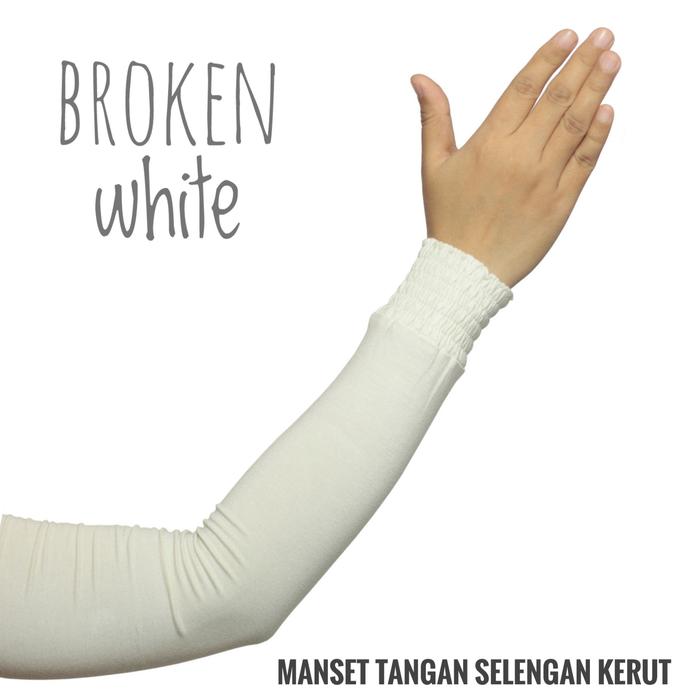 Gambar Manset Tangan Selengan Kerut - Broken White dari House Of Seas undefined Tokopedia
