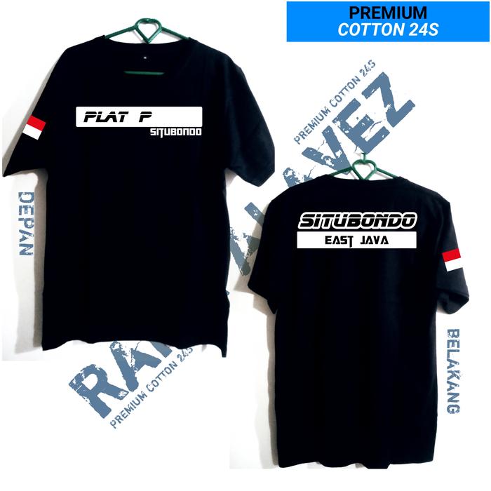Gambar KAOS HITAM PREMIUM TULISAN PLAT P SITUBONDO EAST JAVA | RMO1 - sablon hijau, M dari RamaAlavez undefined Tokopedia