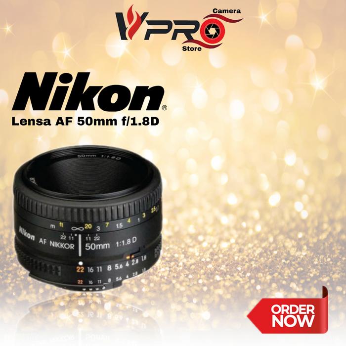 Nikon Lensa Af 50mm F18d Af 50 Mm 18 D