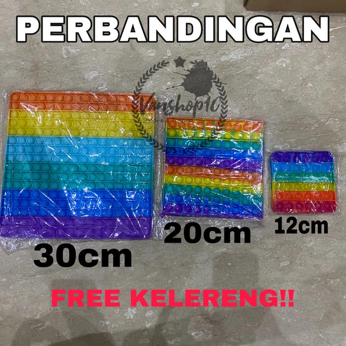 Gambar Pop It Fidget Toy ( Real Picture ) Kotak Pelangi Square Rainbow dari Vanshop10 undefined Tokopedia