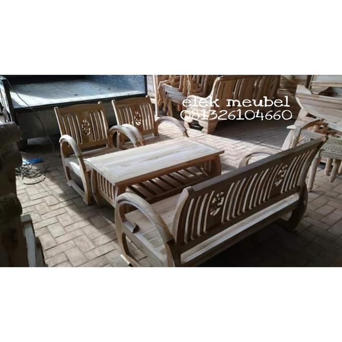 Gambar Kursi tamu kayu sederhana terbaru terlaris dari Putri Shima Furniture undefined Tokopedia