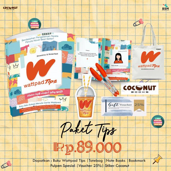 Gambar Wattpad Tips/ShireiShou & Wulanfadi/Coconut Books - paket tips dari kanaya bookstore undefined Tokopedia