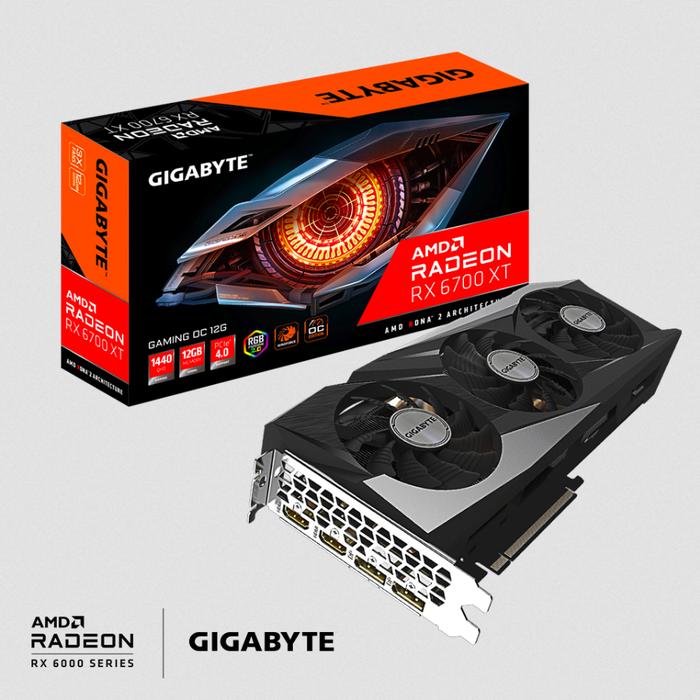 Gigabyte Rx 6700xt Gaming Oc 12gb Ddr6 192bit Radeon Vga Card