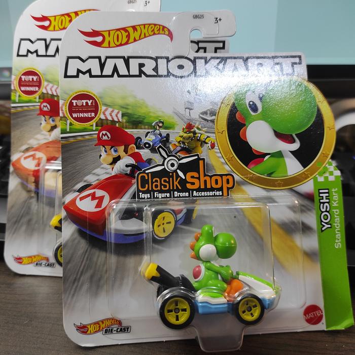 Gambar Hot wheels Mario Kart - Yoshi mariokart standard card original dari Clasik Shop undefined Tokopedia