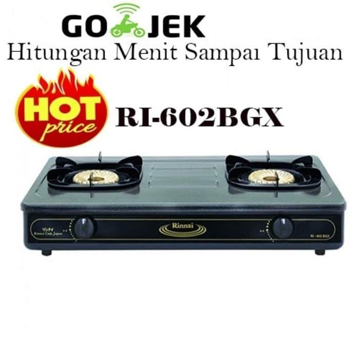 Jual Kompor Gas Rinnai RI-602BGX 2 Tungku RI 602 BGX - Jakarta Selatan -  Tasik Jaya | Tokopedia