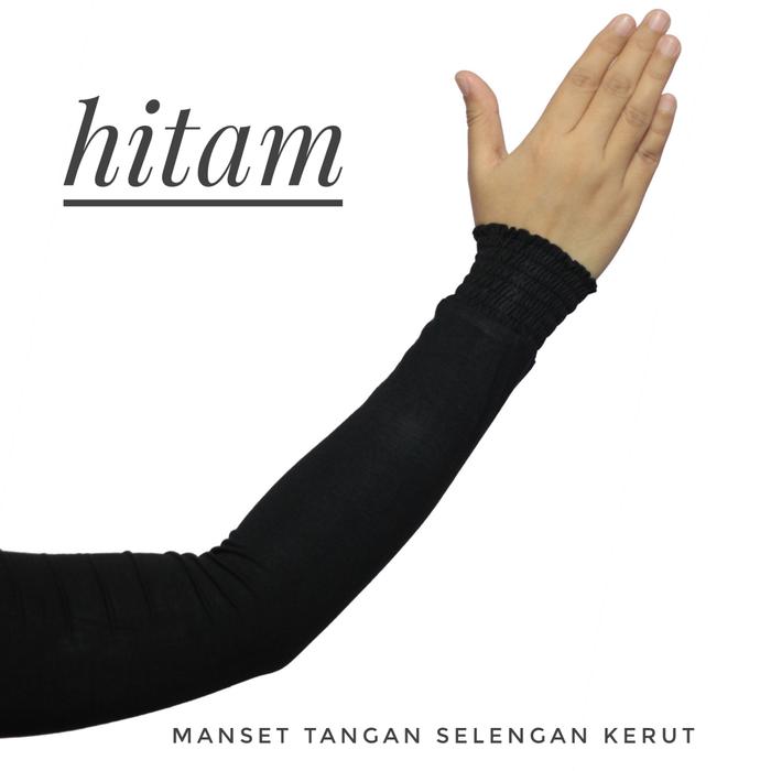 Gambar Manset Tangan Selengan Kerut - Hitam dari House Of Seas undefined Tokopedia