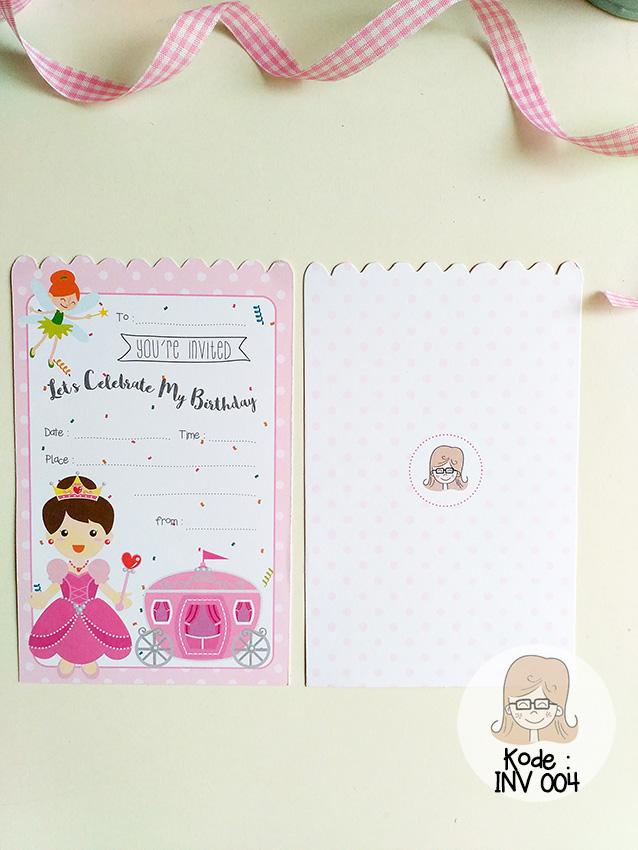 Gambar Undangan Ulang Tahun Unik Exclusive Lucu - INV004 dari i am CiLi undefined Tokopedia