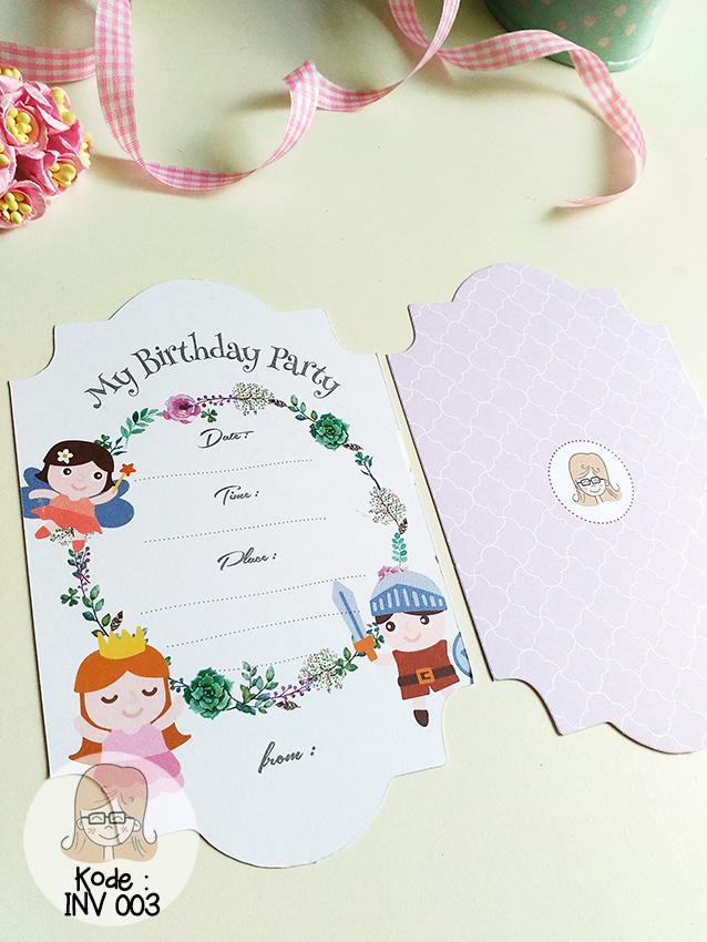 Gambar Undangan Ulang Tahun Unik Exclusive Lucu - INV003 dari i am CiLi undefined Tokopedia