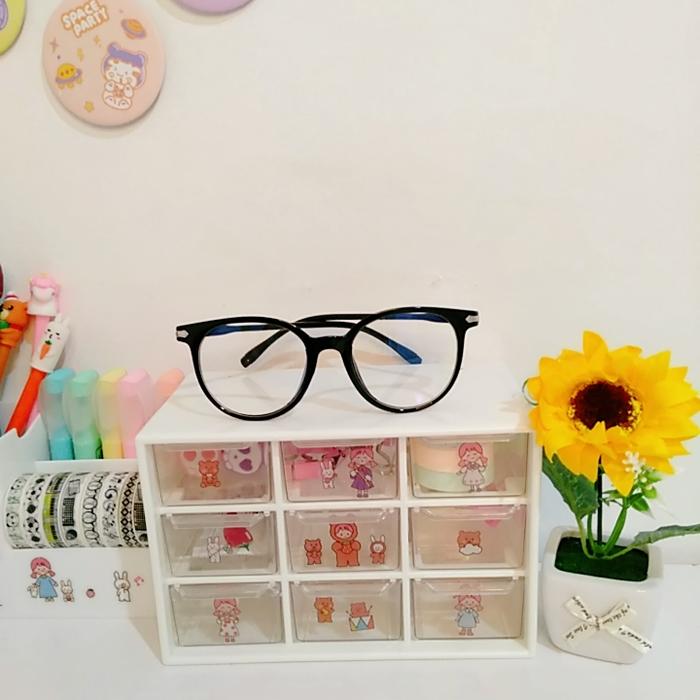 Gambar Kacamata Anti Radiasi Fashion Korea Unisex KKM0004 - Hitam dari Meowmi Stationery and Fancy undefined Tokopedia