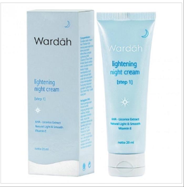 Gambar WARDAH LIGHTENING NIGHT CREAM (KRIM PELEMBAB UNTUK MENCERAHKAN WAJAH) - 20 ML dari PortunaBeauty undefined Tokopedia