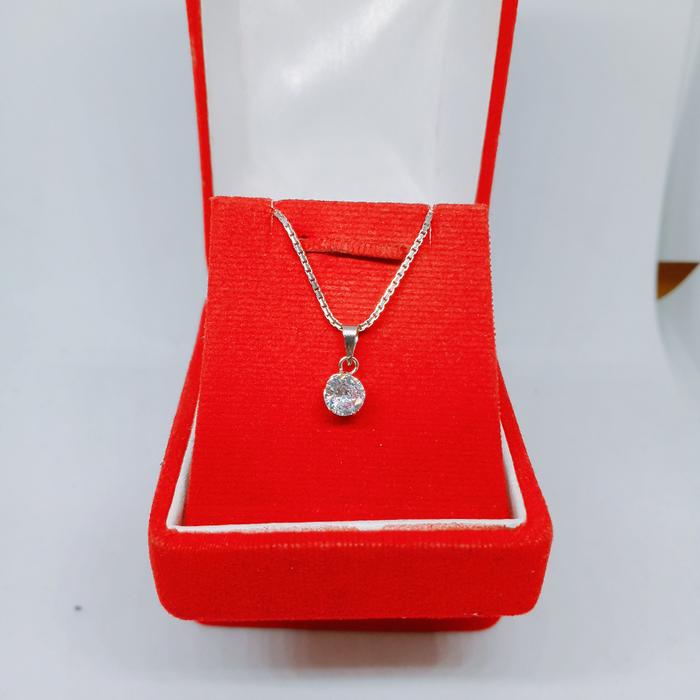 Gambar Liontin/buah kalung perak/silver925 lapisan emas putih L41 dari LJHSilver undefined Tokopedia