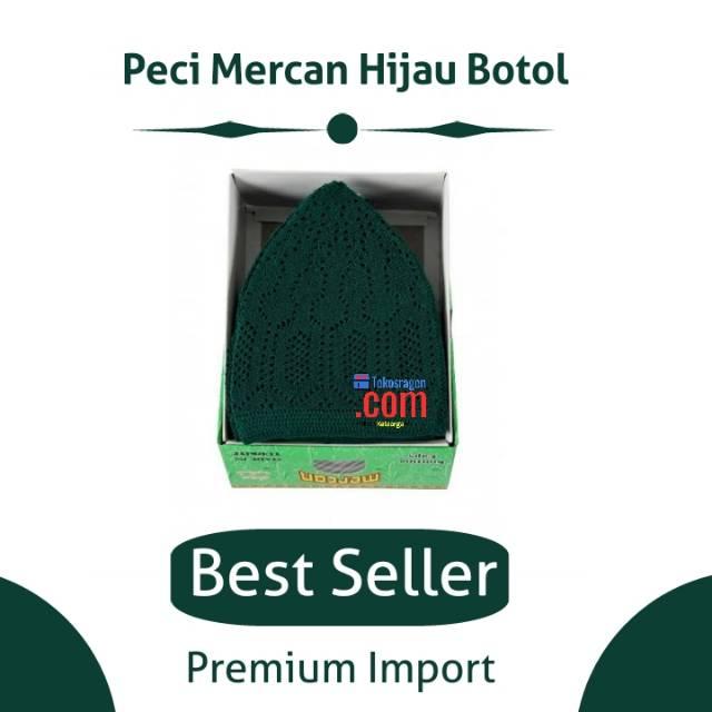 Gambar Peci Mercan Peci Rajut Impor Untuk Haji Atau Umroh - Hijau dari Toko Sragen undefined Tokopedia