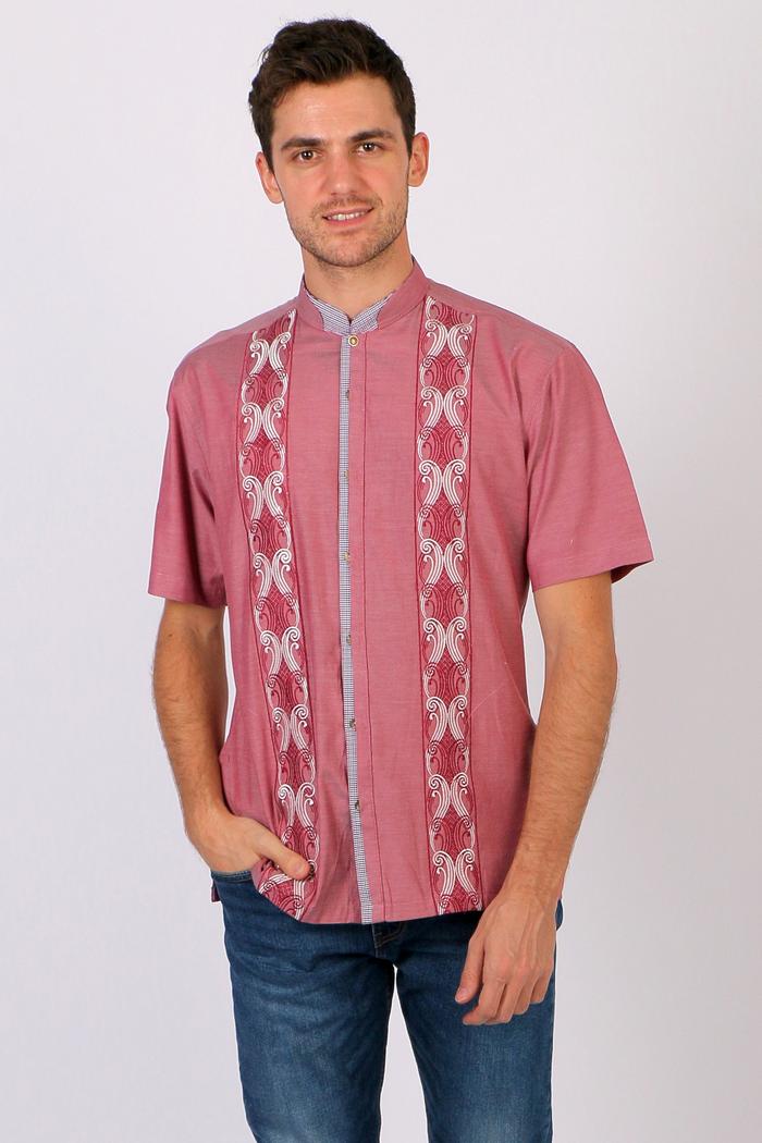 Gambar Casella Baju Koko Pria Lengan Pendek Exclusive Premium 4792-4793-4797 - 4794 red, S dari Casella Apparel undefined Tokopedia