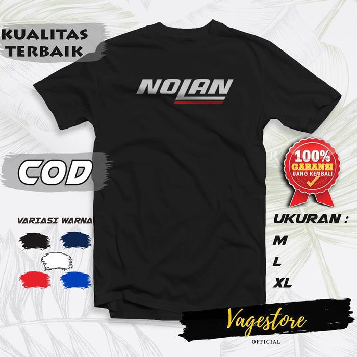 Gambar BAJU KAOS T SHIRT DISTRO OTOMOTIF LOGO HELM NOLAN HELMET PRIA ORIGINAL - Hitam, M dari VAGESTORE OFFICIAL undefined Tokopedia
