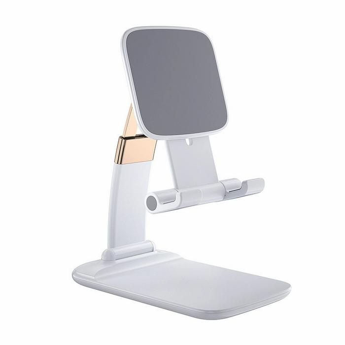 Gambar FOLDABLE MOBILE PHONE TABLET STAND HOLDER DUDUKAN ANDROID T02 - Putih dari BanjirStore Jkt undefined Tokopedia