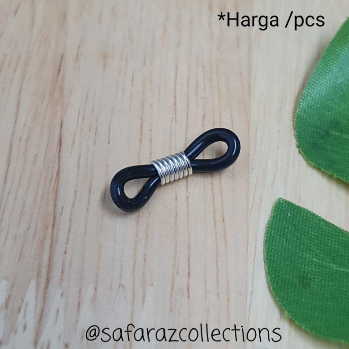 Gambar Karet Kacamata 8 Gantungan Aksesoris Tali Kacamata - Hitam dari Safarazcollections undefined Tokopedia