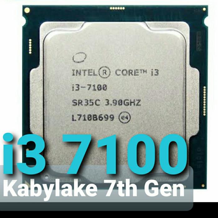 Kaby Lake Socket I3 7100 Core I3 7100 1151 7th Gen Jual Kabylake
