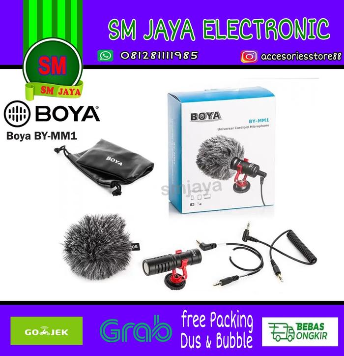 Gambar Boya BY-MM1 Cardiodid Microphone Shotgun For Camera, Video, Smartphone dari smjayaelectronic undefined Tokopedia
