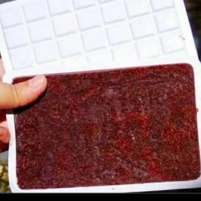 Gambar Cacing beku tray (100 gr), cabek, cacing darah, bloodworm dari Favorite AQUAZONE undefined Tokopedia