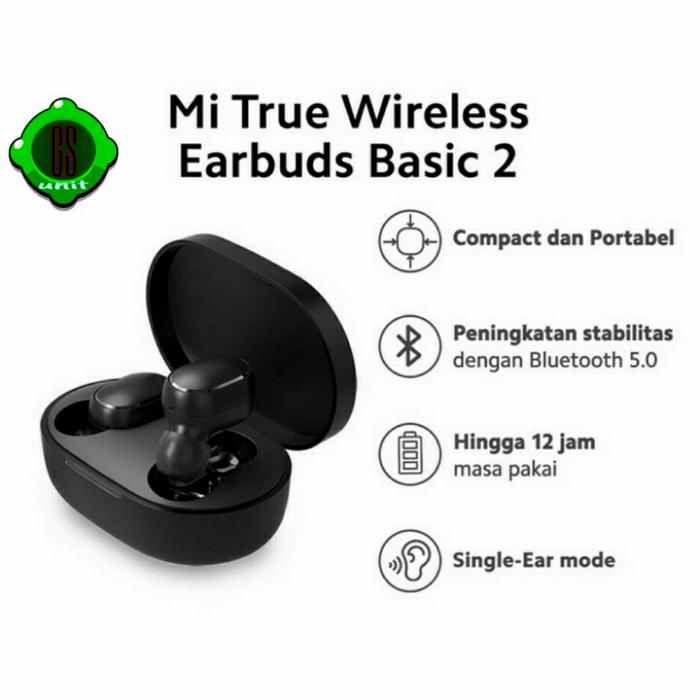Gambar XIAOMI MI TRUE WIRELESS EARBUDS BASIC 2 Airdots bluetooth 5.0 dari unitgs undefined Tokopedia