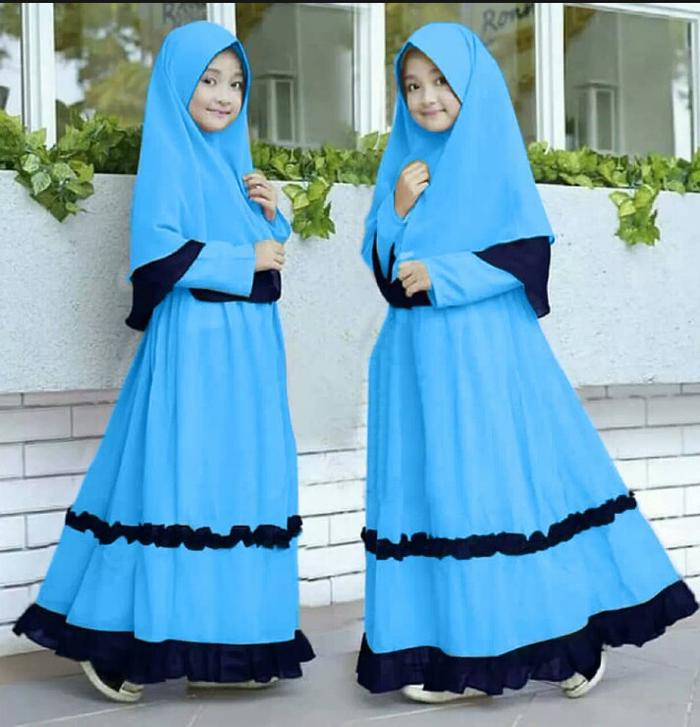 Gambar Gamis anak trendy/ter baru - M, marun dari ANR ramzi undefined Tokopedia