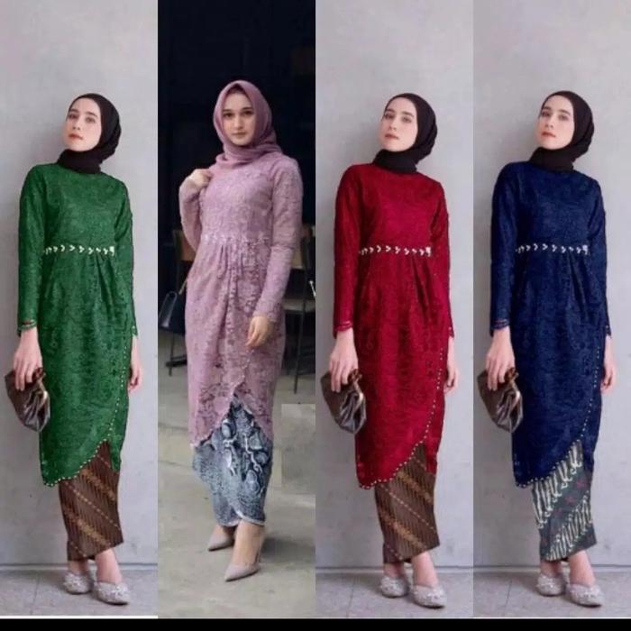 Gambar kebaya brokat ORLIN set rok - atasannya aja dari MDESIGN by emy undefined Tokopedia